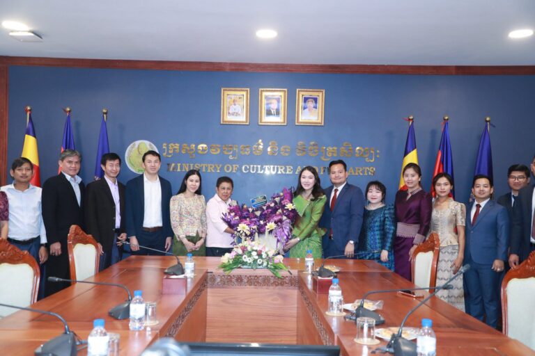 Promoting Intellectual Property Trading Association reached a principled understanding on future cooperation with the Minister of Culture and Fine Arts and Chairperson of the Board of the APSARA National Authority